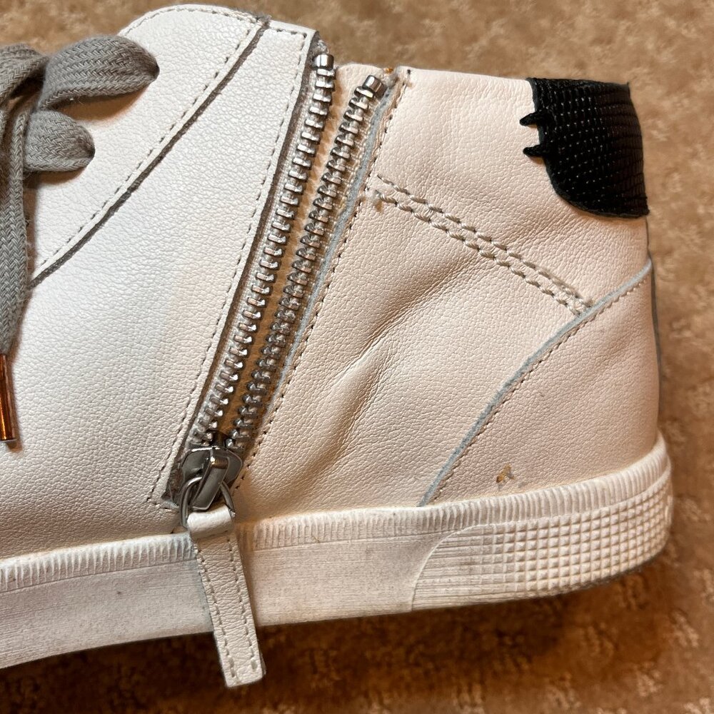 Dolce Vita Zonya Cooper Rose Gold Metallic High Top Sneaker Women’s Size 10 - Picture 9 of 15